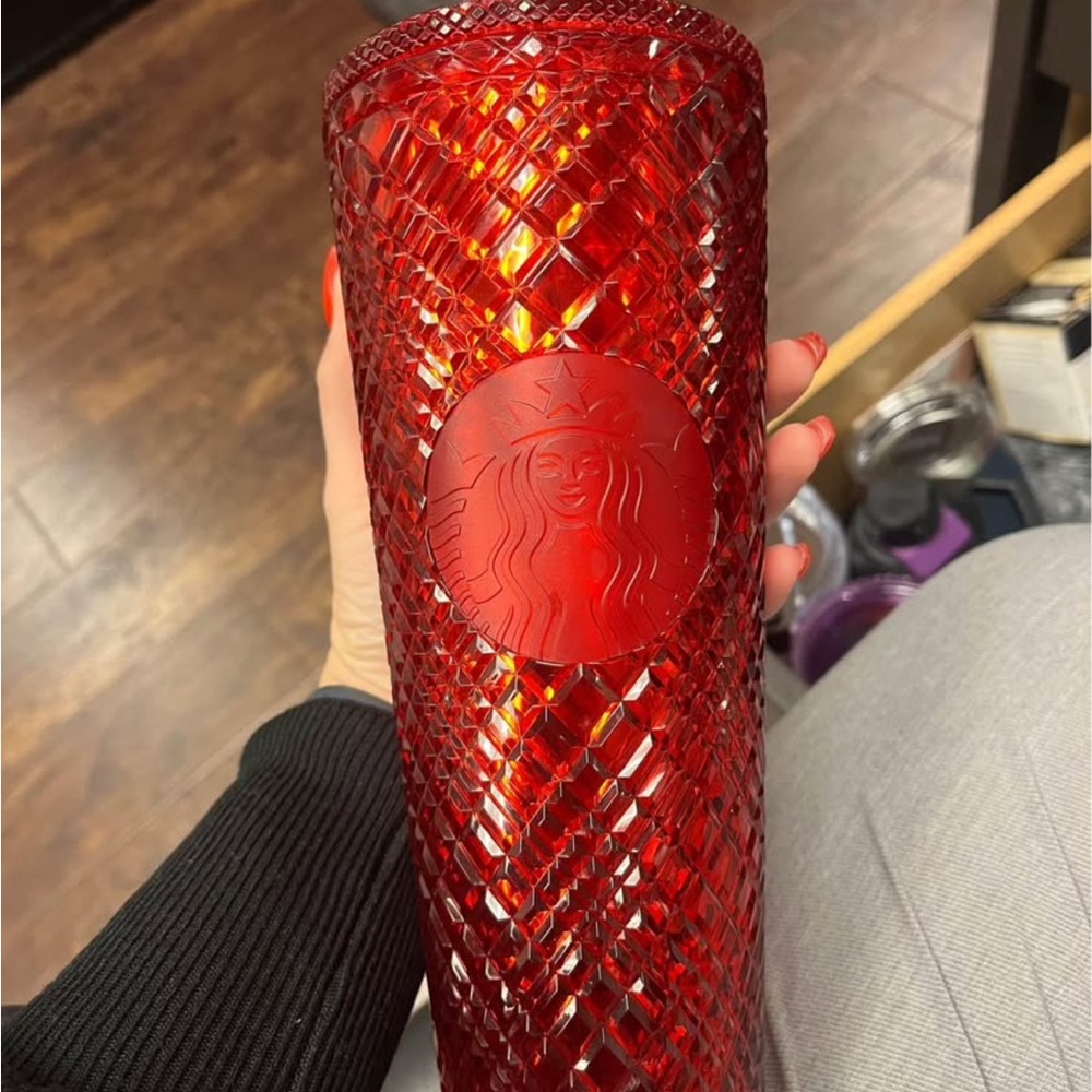 Starbucks Red Textured Tumbler